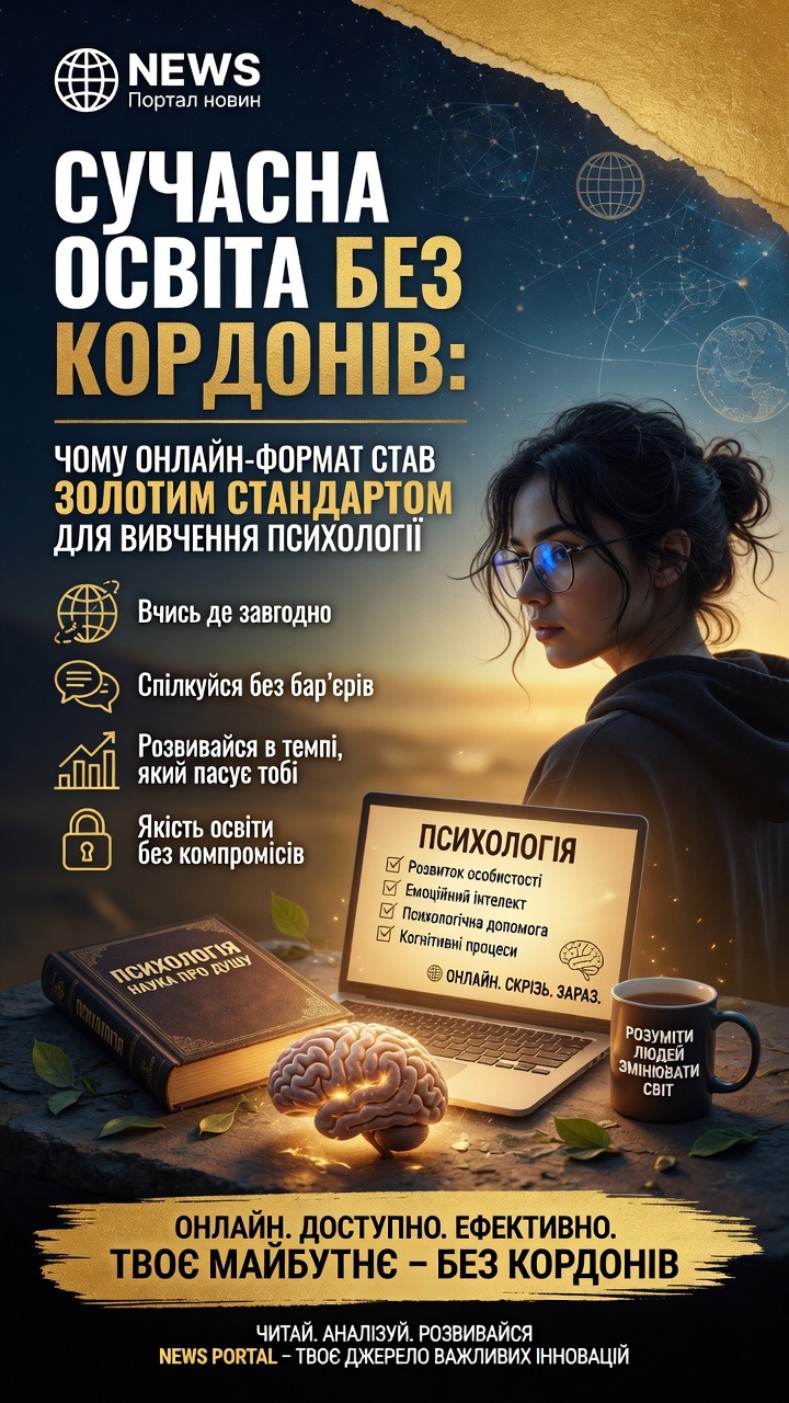 Сучасна освіта без кордонів: чому онлайн-формат став золотим стандартом для вивчення психології